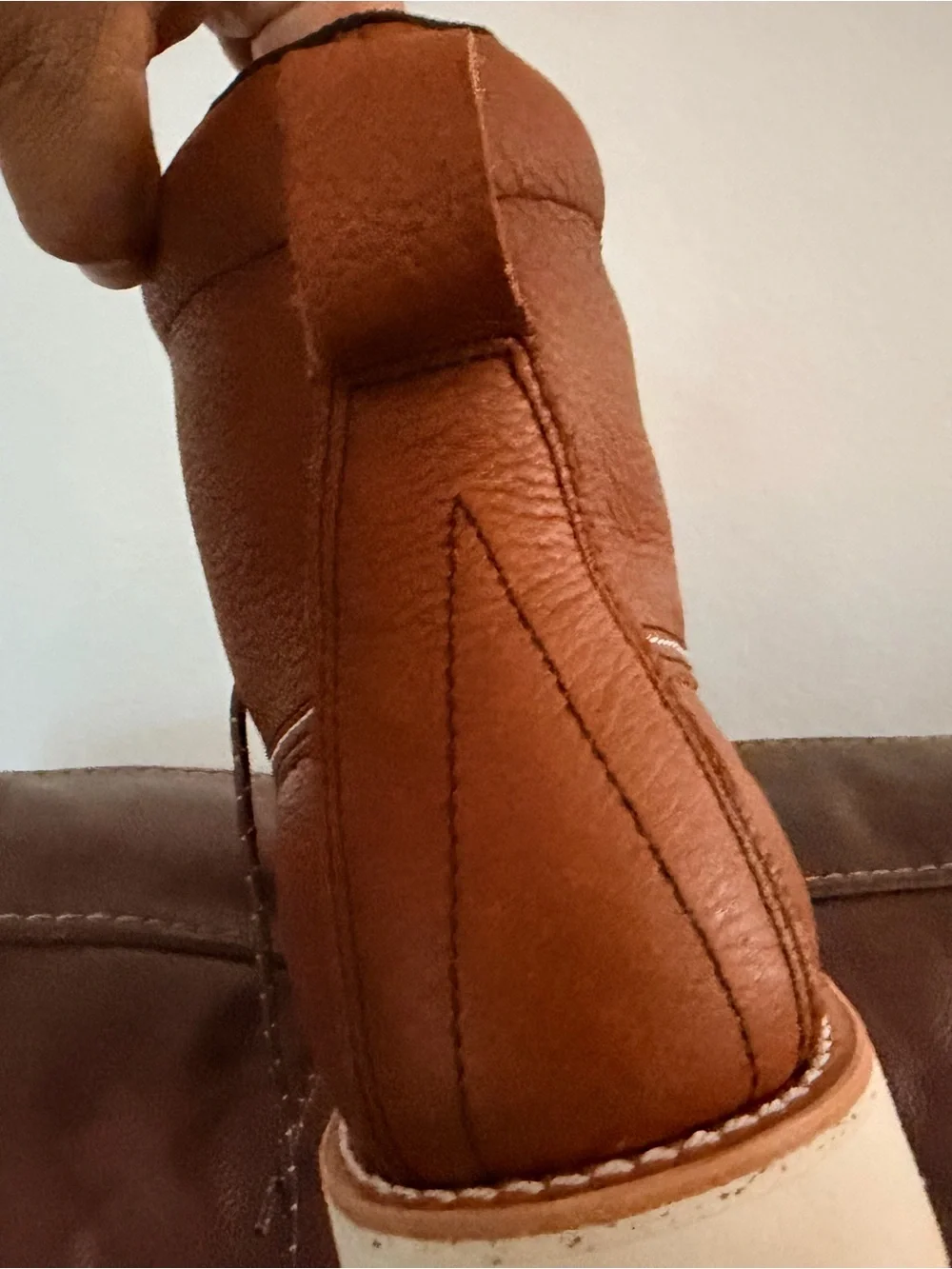 Irish Setter Men's Brown Leather Moc Toe Work Boots